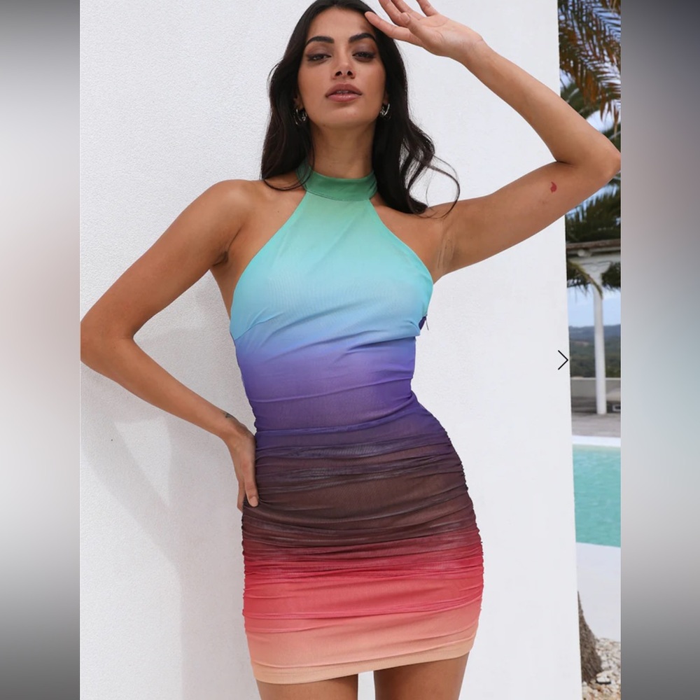 Hello Molly Mesh Mini Dress